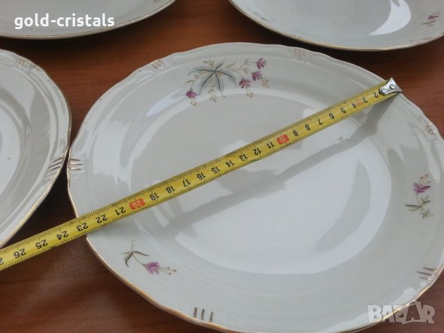 Стар български порцелан чинии плитки, снимка 7 - Антикварни и старинни предмети - 34112369