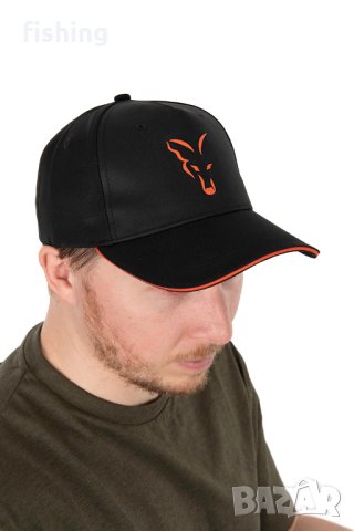 Шапка Fox Collection Baseball Cap Black/Orange, снимка 5 - Екипировка - 41388848