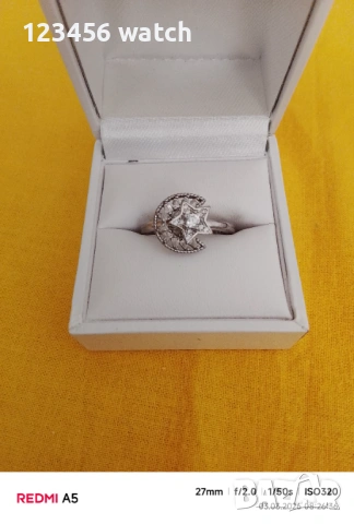 Красив дамески пръстен със циркон, снимка 2 - Пръстени - 53689687