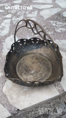 Посребрена бонбониера стил Арт Нуво, снимка 4 - Антикварни и старинни предмети - 53584557