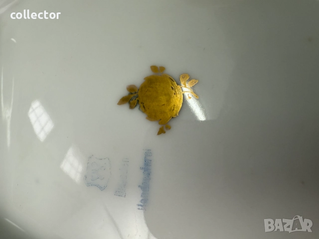 Уникална порцеланова ваза - Дрезден. №7427, снимка 7 - Антикварни и старинни предмети - 51940034