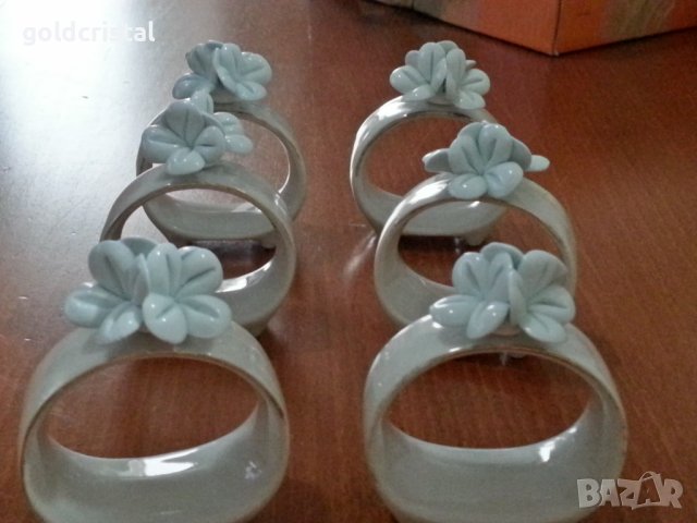 Порцеланови пръстени халки ринг за салфетки , снимка 2 - Антикварни и старинни предмети - 41103343