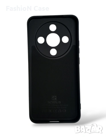 Huawei Honor magic 8 lite Премиум силиконов Черен кейс с мека велурена вътрешност, снимка 2 - Калъфи, кейсове - 53807268