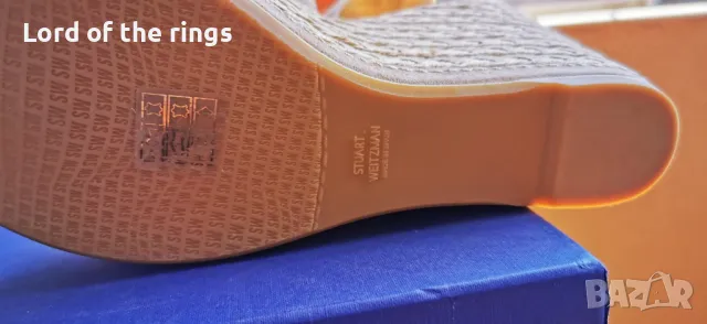 Маркови дамски велурени кожени сандали Stuart Weitzman - 41 номер, снимка 5 - Сандали - 49880639