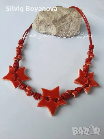 Колиета от керамика, ръчна изработк, снимка 18 - Подаръци за жени - 25376950