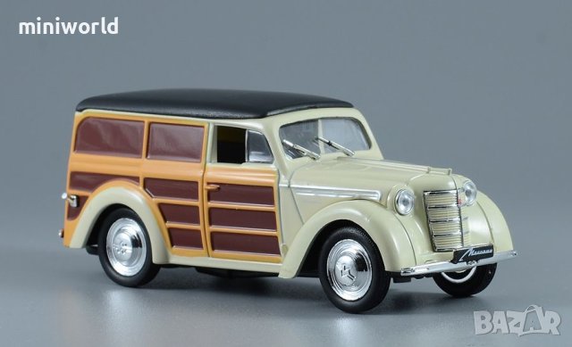 Москвич 400-422 1949 - мащаб 1:43 на DeAgostini моделът е нов в блистер, снимка 3 - Колекции - 42625938