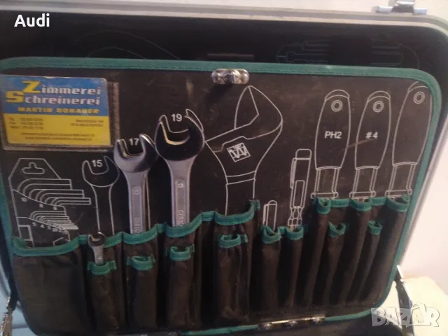 TECHNOCRAFT куфар за инструменти. Множество отделения! Бонус налични инструменти : Керпеден, ножица , снимка 7 - Куфари с инструменти - 48922430