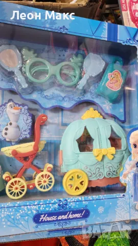 Кукла Елза с каляска,тоалетка и аксесоари детски комплект 76см, снимка 8 - Кукли - 48252273