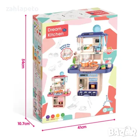 Кухня с ефект пара, пластилин и течаща вода, снимка 5 - Играчки за стая - 48387027