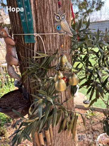 Вятърен звънец от метал Бухал , снимка 9 - Декорация за дома - 35950769