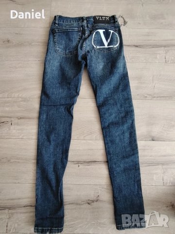  Дамски италиански дънки Валентино, снимка 4 - Дънки - 50676854