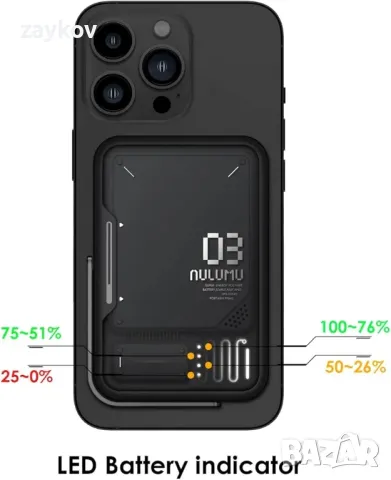 Aulumu [M03 Нова версия] Магнитна батерия [за MagSafe] с 3500 mAh държач за батерия, снимка 3 - Други инструменти - 49326898