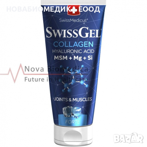 Swiss Gel collagen Forte - Cooling - охлаждащ крем с колаген - 200мл., снимка 1 - Козметика за тяло - 36139152