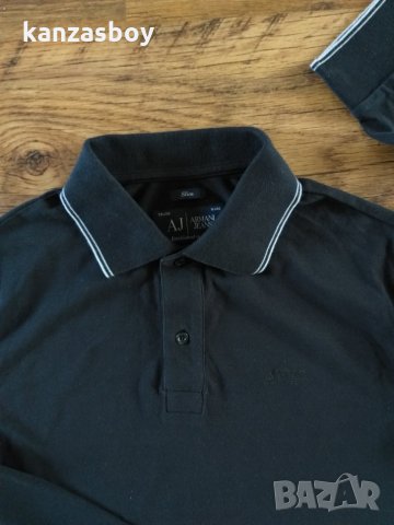  ARMANI JEANS's polo shirt - страхотна мъжка блуза КАТО НОВА, снимка 4 - Блузи - 34175939