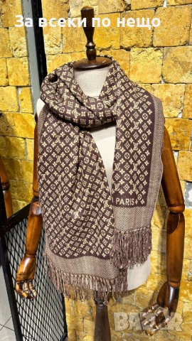 Louis Vuitton Шал 100% Кашмир Луис Витон - Налични Различни Цветове Код SK675, снимка 8 - Шалове - 53128074