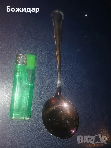 Посребрена кръгла лъжица. W.M.F.Германия.