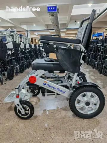 2025 Нова алуминиева сгъваема преносима електрическа инвалидна количка, снимка 10 - Инвалидни колички - 48851286