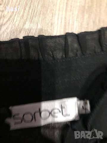 Черна риза Sorbet, снимка 7 - Ризи - 35947461