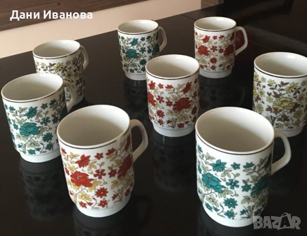 Порцеланови чаши тип "мъг" за чай 8 бр., снимка 4 - Чаши - 44296639