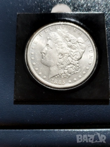 Морган долари UNC(1885 и1887), снимка 5 - Нумизматика и бонистика - 53734326