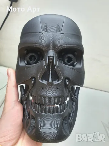 3D Глава на Терминатор Т 800 Termonator Endoskeleton Голям Размер Декоративна, снимка 5 - Декорация за дома - 48522287