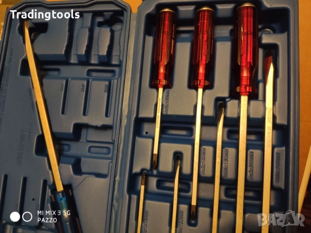 KINCROME 8броя ударни качествени отвертки кутия, снимка 10 - Отвертки - 52855804