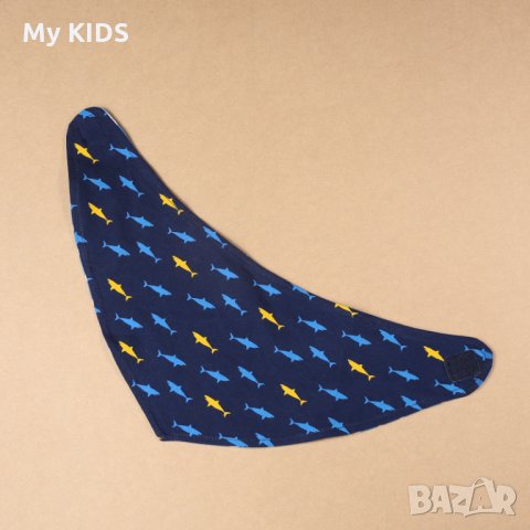 бебешки шал бандана органичен памук / лигавник / двулицев, снимка 2 - Други - 35904626