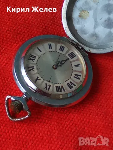МОЛНИЯ Стар Мех. РУСКИ ДЖОБЕН ЧАСОВНИК МЪЛНИЯ СССР с ОРНАМЕНТИРАНИ КАПАЦИ и РИМСКИ ЦИФЕРБЛАТ 17192, снимка 18 - Антикварни и старинни предмети - 42136539