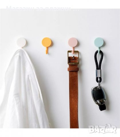 КОМПЛЕКТ 10БР. ЦВЕТНИ САМОЗАЛЕПВАЩИ СЕ ЗАКАЧАЛКИ - код  2941, снимка 5 - Други стоки за дома - 33906482