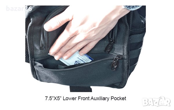 Чанта кобур Leapers UTG 24/7 Ambidextrous Scout Messenger Bag Черна, снимка 3 - Екипировка - 34452087