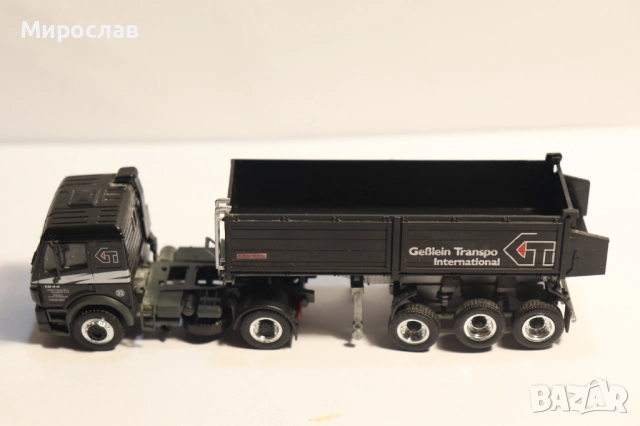 HERPA 1/87 H0 MERCEDES САМОСВАЛ ГОНДОЛА КАМИОН МОДЕЛ, снимка 2 - Колекции - 52772767