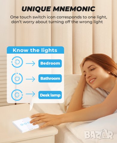 Единичен безжичен ключ на 433 MHz / бял, снимка 5 - Друга електроника - 41733462