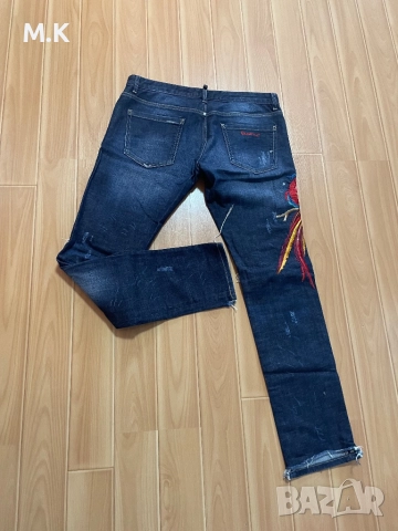 Мъжки дънки с бродерия, снимка 5 - Дънки - 51867542