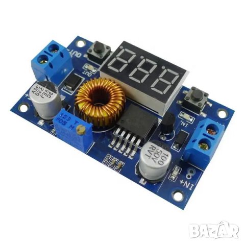 DC/DC понижаващ модул XL4015 75W от 4-38V до 1.4-35V с волтметър, снимка 3 - Друга електроника - 39370514