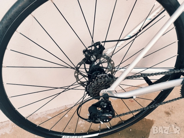 Шосеен Велосипед С Дискови Спирачки Carrera Zelos Mens Road Bike - Silver - S - Frame, снимка 7 - Велосипеди - 52683933