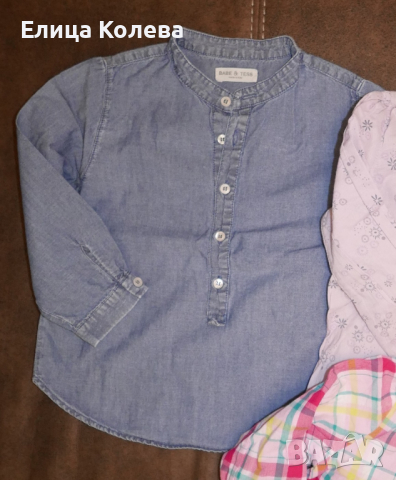 Дънкова риза  86 см