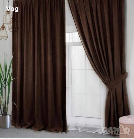 Готови ушити завеси с ушити куки готови за закачане, снимка 12 - Пердета и завеси - 26107363