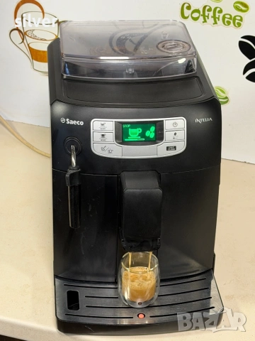 Кафемашина кафе автомат Saeco INTELİA с гаранция, снимка 5 - Кафемашини - 53752895
