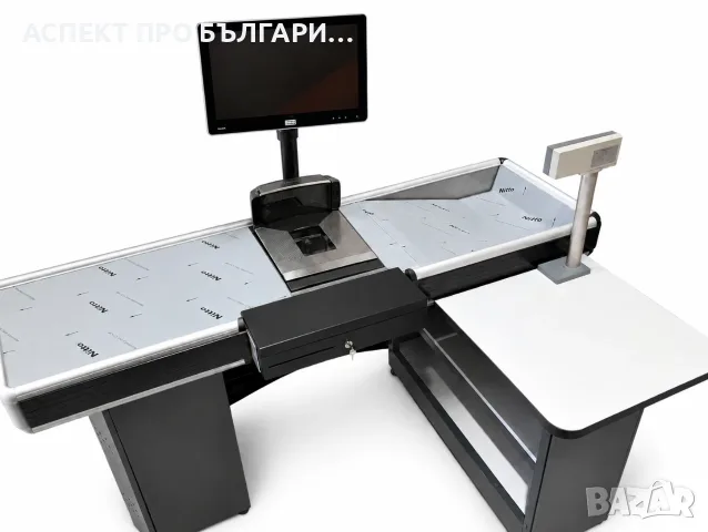 Оборудван касов модул 1,85м с баркод скенер Magellan 8400 и везна Bizerba, снимка 10 - Друго търговско оборудване - 56114222