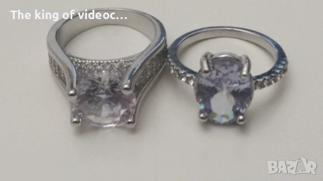 2 броя дизайнерски дамски пръстени SWAROVSKI 