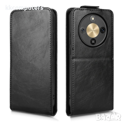 Калъф Портфейл за Honor Magic8 Lite - Вертикален Флип, Кожен PU, с Джоб за Карти и Стенд, Магнитно З, снимка 9 - Калъфи, кейсове - 53174914