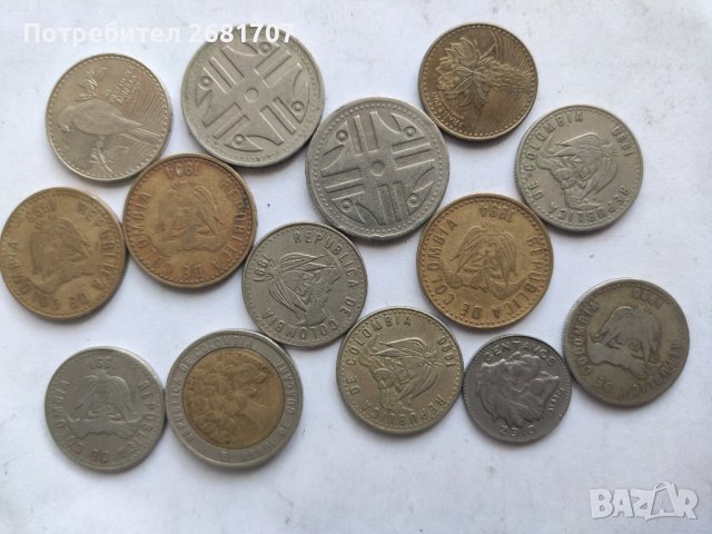 Монети Колумбия , снимка 2 - Нумизматика и бонистика - 41773539