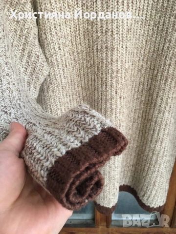 Пуловер поло с коприна, Л, снимка 3 - Блузи с дълъг ръкав и пуловери - 52998937