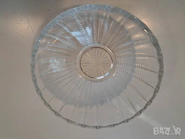 Кристална купа 24 см, снимка 2 - Прибори за хранене, готвене и сервиране - 47318760