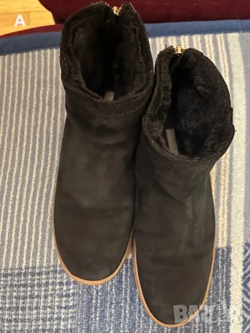 Дамски боти естествен велур, снимка 5 - Дамски боти - 47348546