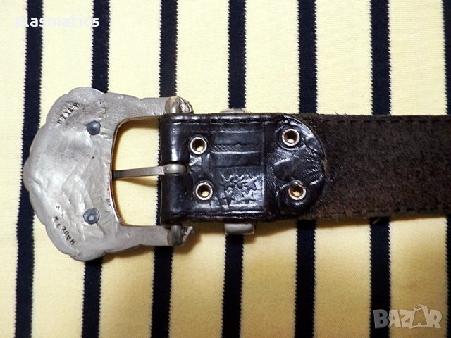 оригинален италиански кожен колан, снимка 9 - Колани - 38921284
