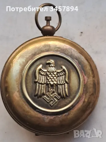 Немски военен компас, снимка 3 - Антикварни и старинни предмети - 49386893