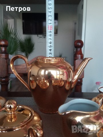 Антикварен и богато позлатен.Костен порцелан-Бавария.Маркиран.Ръчно изработен.Възможен коментар-цена, снимка 6 - Антикварни и старинни предмети - 40667437