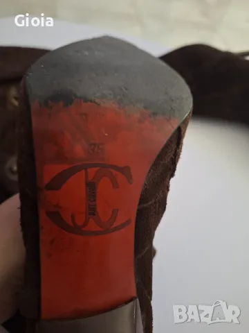 Just Cavalli ботуши естествена кожа и велур, снимка 7 - Дамски ботуши - 48653364