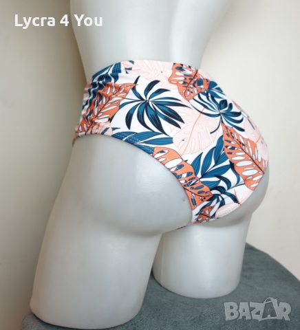 М размер бански долница с палмови листа с висока талия, снимка 4 - Бански костюми - 36107084
